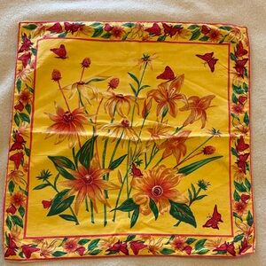 April Cornell Yellow and Green Accent Pillow